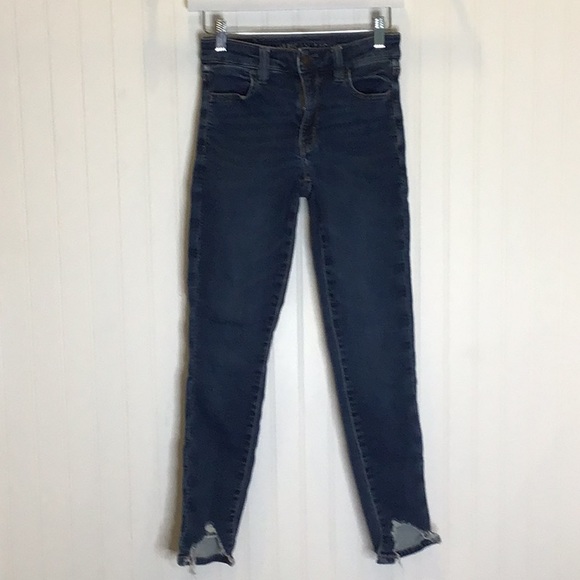 American Eagle | 🦅 Hi-Rise Jegging Distressed Size 2 Regular - Picture 2 of 15